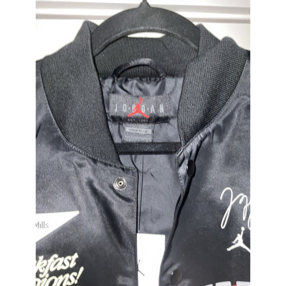 Nike JORDAN LIGHT MVP Men's JACKET 'WHEATIES' DV7578-010 BLACK sz Large - Picture 5 of 11